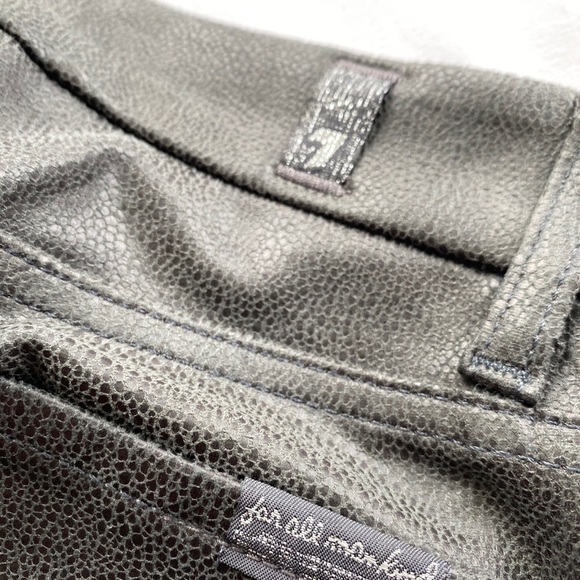 7 For All Mankind faux leather skinny jeans - Picture 3 of 5